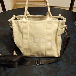 Cream Canvas Tote Bag